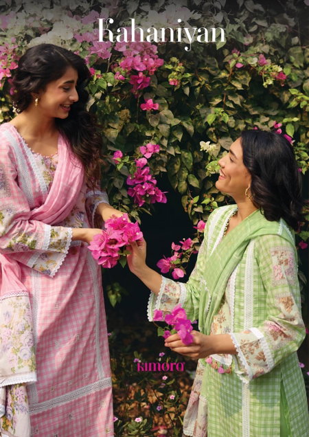 Kahaniyan By Kimora Lawn Cotton Printed Bulk Designer Salwar Suits Orders In India